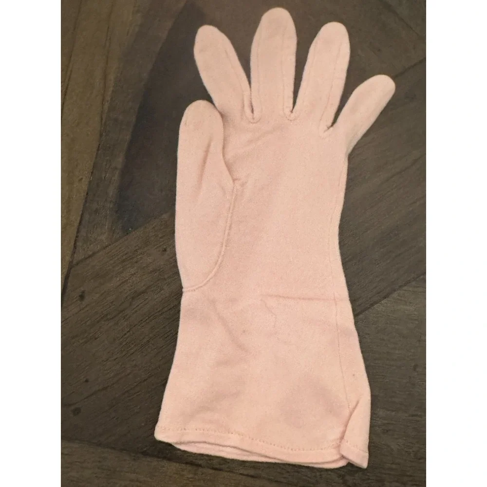 Vintage Pink Flamingo Gauntlet Fashion Gloves‎ Size 7.5 Bracelet Length Women